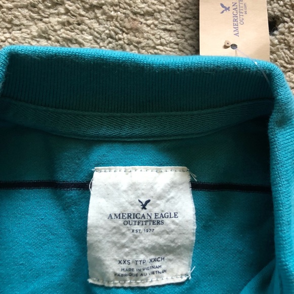 American Eagle striped polo nwt - Picture 2 of 2